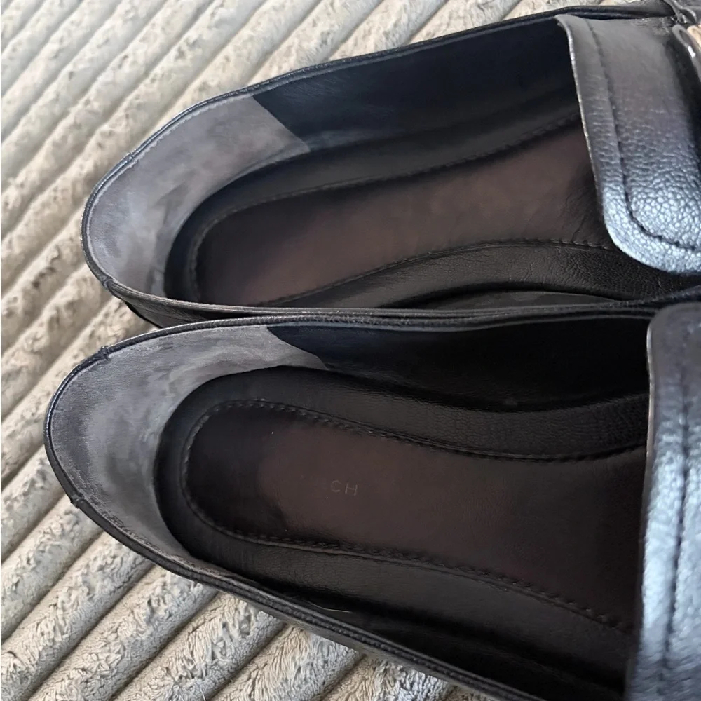 Tory Burch Georgia Loafers Black leather size 10 - Picture 7 of 12